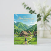 Carte Postale Shirakawa-go Japan (Debout devant)