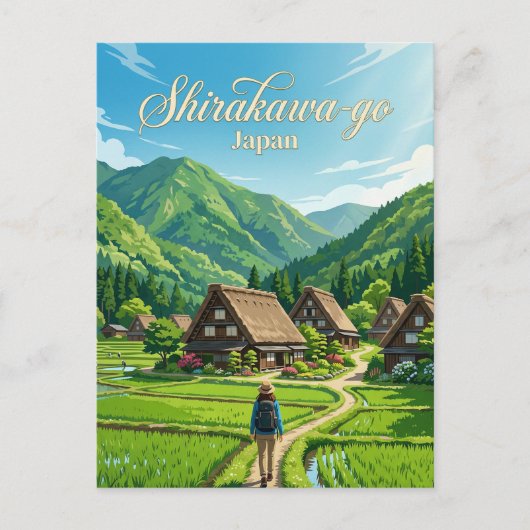 Carte Postale Shirakawa-go Japan (Devant)