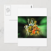 CARTE POSTALE SHIVA ET PARVATHI (Devant / Derrière)