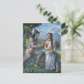 Carte Postale Shiva et Parvati - Le couple tout Auspicious (Debout devant)