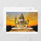 CARTE POSTALE SHIVA HINDU DIEU (Devant / Derrière)
