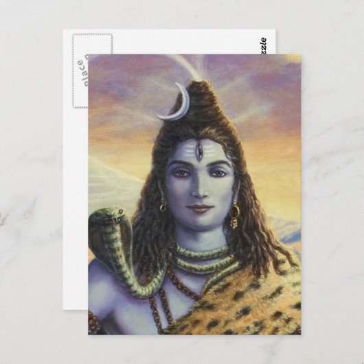 Carte Postale Shiva Mahadeva (Devant / Derrière)