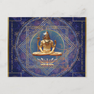 Carte Postale Shiva Mahamrityunjaya - Santé, Paix et Prospérité