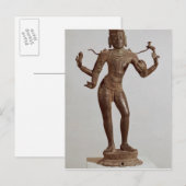 Carte Postale Shiva Vinadhara Dakshina-Murti, Dravidian (Devant / Derrière)