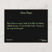 Carte Postale Shivan Dragon (Dos)