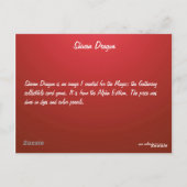 Carte Postale Shivan Dragon (Dos)
