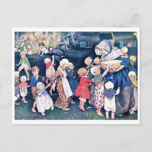 Carte Postale Shoe House, Jessie Willcox Smith