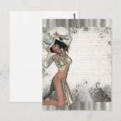 Carte Postale Shogirl en argent (Devant / Derrière)