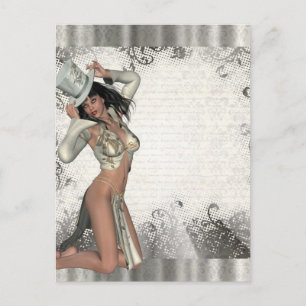 Carte Postale Shogirl en argent
