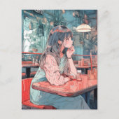 Carte Postale 【SHOP限定イラスト】カフェで待ち合わせ|寿司娘GenerativeAI (Devant)