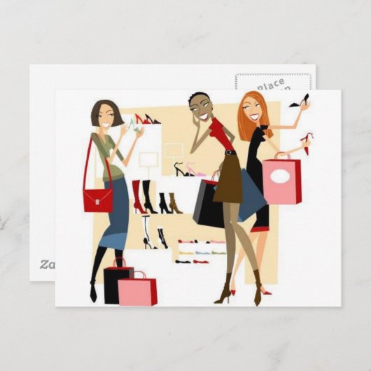 Carte Postale Shopaholic (Devant / Derrière)