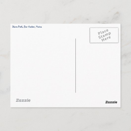 Carte postale Shore Path (Dos)