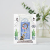 Carte Postale Shorthair Tabby Cat Moving Faire-par (Debout devant)