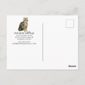 Carte Postale Shorthair Tabby Cat Moving Faire-par (Dos)