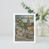 Carte Postale Shoshone, Idaho - Scènes de grandes lettres (Debout devant)