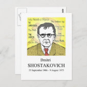 Carte Postale Shostakovich (Devant / Derrière)