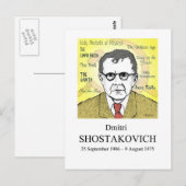 Carte Postale Shostakovich (Devant / Derrière)