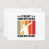 Carte Postale Shot Putter (Devant / Derrière)