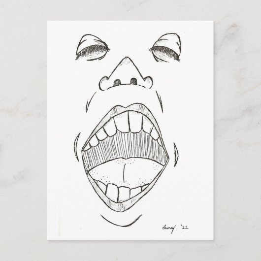 Carte postale "Shout" (Devant)