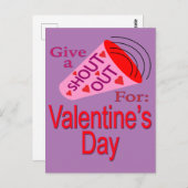 Carte Postale Shout Out pour la Saint-Valentin (Devant / Derrière)