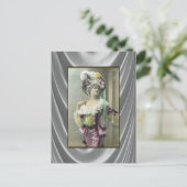 Carte Postale Show Girl Risque Danseuse Française (Debout devant)