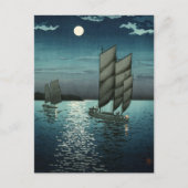 Carte Postale Showa Era, Bateau de Tsuchiya Koitsu (Devant)