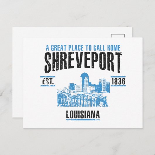 Carte Postale Shreveport (Devant / Derrière)