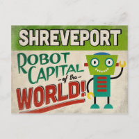 Shreveport Louisiana Robot - Vintage amusant