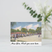 Carte Postale Shuffleboard, Lakeland, Floride (Debout devant)