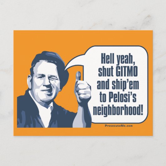 Carte Postale Shut Gitmo - Employeur Sarcastique (Devant)