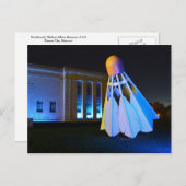 Carte Postale Shuttlecock bleu géant, Kansas City, Missouri (Devant / Derrière)