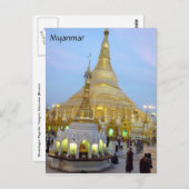 Carte Postale shwedagon myanmar (Devant / Derrière)