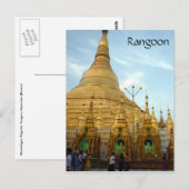 Carte Postale shwedagon rangoon (Devant / Derrière)