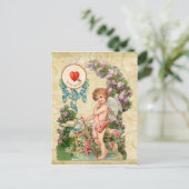 Carte postale Shy Cupid Valentine (Debout devant)