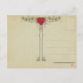 Carte postale Shy Cupid Valentine (Dos)