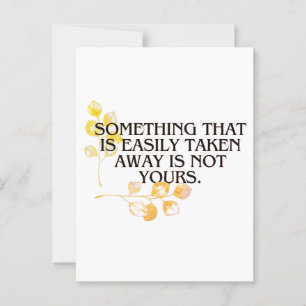 Carte Postale si ça se prend facilement, ça n'a jamais été à toi