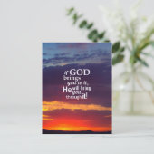 Carte Postale Si Dieu vous y amène (Debout devant)