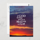 Carte Postale Si Dieu vous y amène (Devant / Derrière)