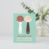 Carte Postale Si Heureux Que Vous Vous Êtes Écrasés L'Un L'Autre (Debout devant)