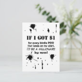 Carte Postale Si j'ai 1 $ (Debout devant)