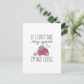 Carte Postale Si je ne peux pas prendre mon fil (Debout devant)