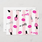 Carte Postale Si Jolie (Devant / Derrière)