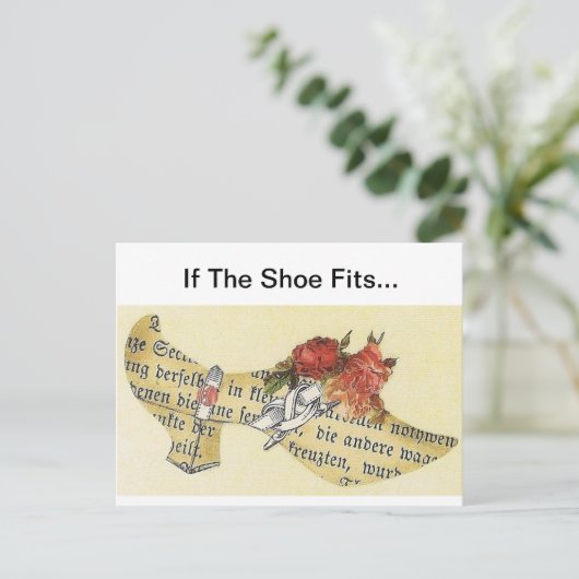 Carte Postale Si La Chaussure Est Conforme... Chaussure Cendrill (Debout devant)