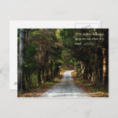 Carte Postale Si le chemin est beau... (Devant / Derrière)