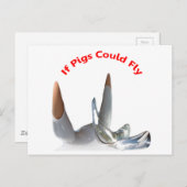 Carte Postale Si Les Chiens Pouvaient Voler (Devant / Derrière)