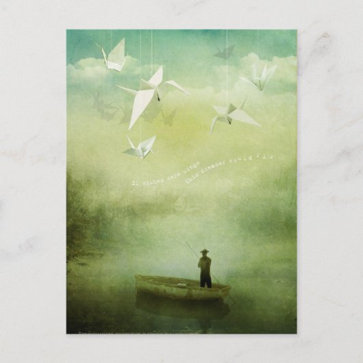 Carte Postale Si les souhaits étaient des ailes (Carte postale) (Devant)