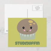 Carte Postale si mignon kawaii stud muffin (Devant / Derrière)