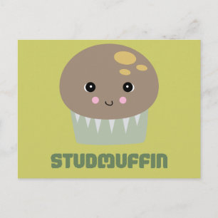 Carte Postale si mignon muffin étudiant kawaii