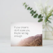 Carte Postale Si tes rêves ne te font pas peur (Debout devant)