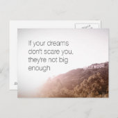 Carte Postale Si tes rêves ne te font pas peur (Devant / Derrière)